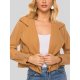 Women's Jacket Daily Spring &  Fall Short Coat Regular Fit Casual Jacket Long Sleeve Solid Colored Khaki Green Navy Blue