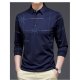 Men's Golf Shirt Other Prints Graphic Prints Long Sleeve Home Tops Fashion Classic Blue Black Navy Blue