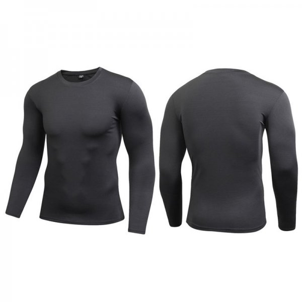 Men's Yoga Tight Long Sleeve T-Shirt Moisture Transferring and Quick Drying Fitness Long Sleeve Shirt Sports Running Outdoor Tops