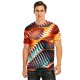 Men's Tee T shirt Shirt 3D Print Graphic Curve Geometry 3D Print Short Sleeve Casual Tops Fashion Designer Tropical Comfortable