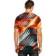 Men's Tee T shirt Shirt 3D Print Graphic Curve Geometry 3D Print Short Sleeve Casual Tops Fashion Designer Tropical Comfortable