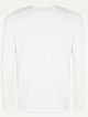 White Crew Neck Long Sleeve Jersey Top