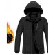 Men's Padded Regular Coat Regular Fit Jacket Solid Colored Blue Black Dark Gray