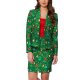 ugly christmas dress suit for women - green trees - includes skirt &amp; jacket - us12 - l