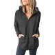 Women's Sweater Coat Casual / Daily Spring & Summer Regular Coat V Neck Regular Fit Sporty Jacket Solid Color Others Lake bl