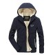 Men's Parka Regular Coat Regular Fit Jacket Solid Colored Army Green Royal Blue Black