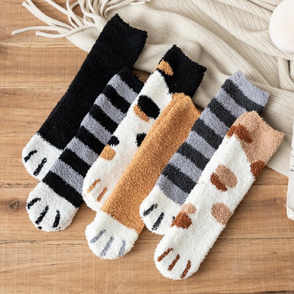 Women  Cat Paw Socks Cute Cartoon Animal  Sock