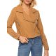 Women's Jacket Daily Spring &  Fall Short Coat Regular Fit Casual Jacket Long Sleeve Solid Colored Khaki Green Navy Blue