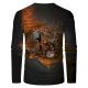 Men's Unisex Tee T shirt Shirt 3D Print Graphic Prints Bitcoin Print Long Sleeve Daily Tops Casual Designer Big and Tall Brown