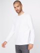 White Crew Neck Long Sleeve Jersey Top